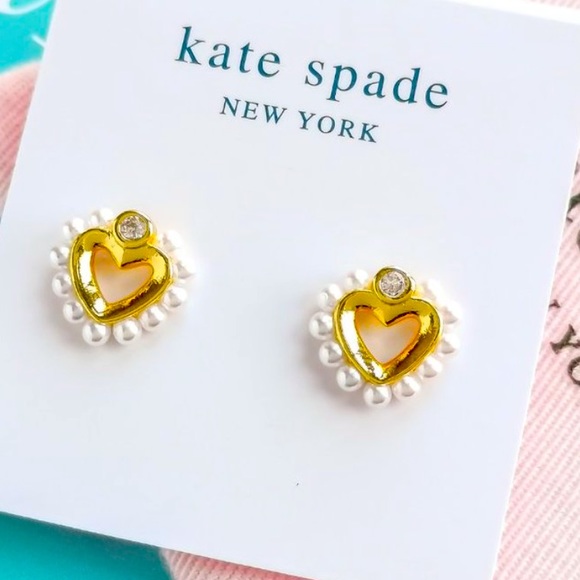 New Kate Spade shining spade pearl drop earrings - Picture 4 of 11
